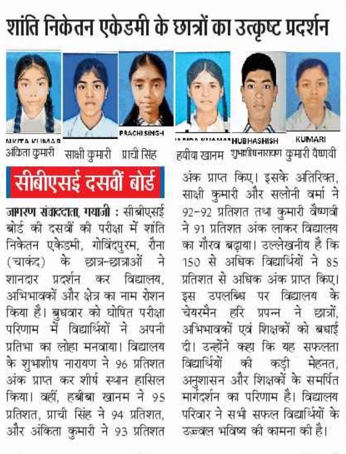 10th result 2025- 26